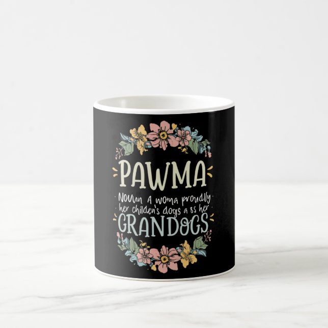 Floral Art Pawma Noun Definition Mama Oma Dog Kaffeetasse (Mittel)