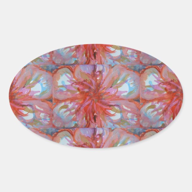 FLORAL ART STICKERS VON KÜNSTLER PAULA REILLY. (Vorderseite)