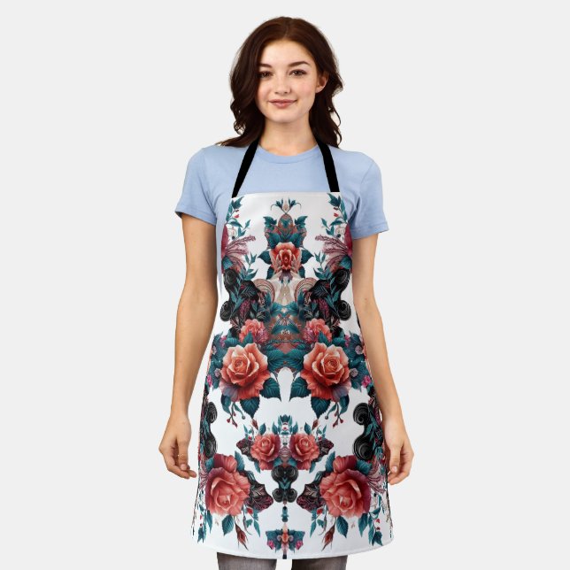 Floral B Schürze (Getragen)