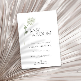 Floral Baby - Baby in Blüte - Babyparty Einladung