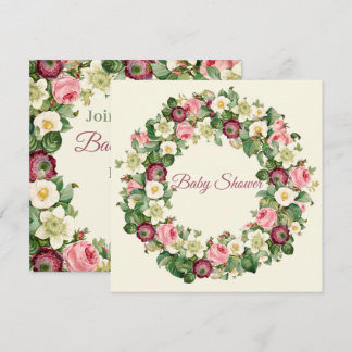 Floral Baby Dusche Feiertagskarte