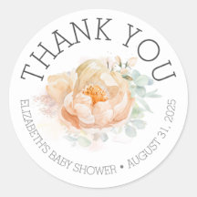 Floral Baby Dusche Vielen Dank