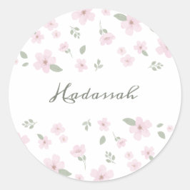 Floral Baby Girl Sticker