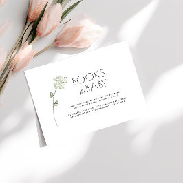 Floral Baby In Bloom Baby Shower Books Begleitkarte