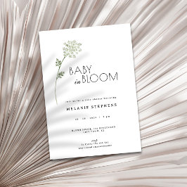 Floral Baby in Bloom Baby Shower Einladung