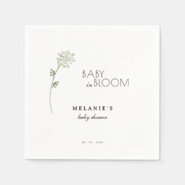 Floral Baby in Bloom Baby Shower Serviette