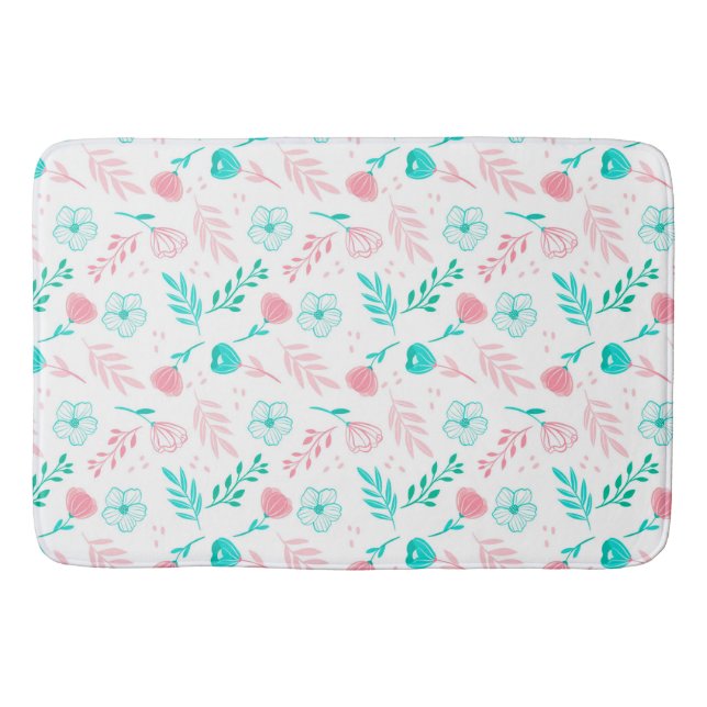 floral badematte (Vorderseite)