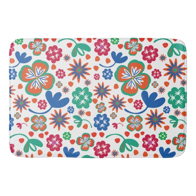 floral badematte (Vorderseite)
