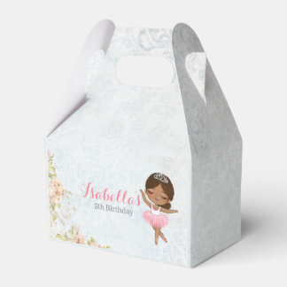 Floral Ballerina Birthday Favor Box Geschenkschachtel