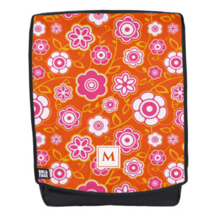 Floral Bandana Print Monogram Rucksack