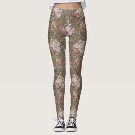 Floral Baroque Pattern – Elegant Ornamental  Leggings