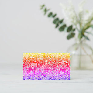 Floral Batik Motif Visitenkarte