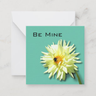 Floral Be Mine Card Mitteilungskarte