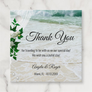 Floral Beach Lace Wedding Vielen Dank für Ihre Unt Geschenkanhänger