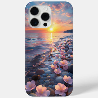 Floral Beach Sunset Phone Case - Summer Vibes