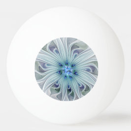 Floral Beauty Abstract Modern Blue Pastel Flower Tischtennisball