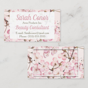 Floral Beauty Consultant Visitenkarte