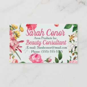 Floral Beauty Consultant Visitenkarte