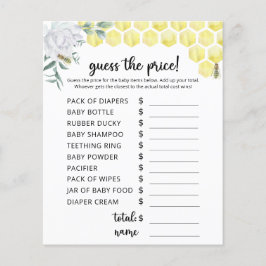 Floral Bee Price Guess Game