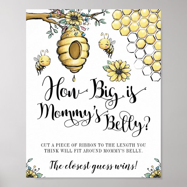 Floral Beehive Honey Sweet Beet Bly Game Poster (Vorne)