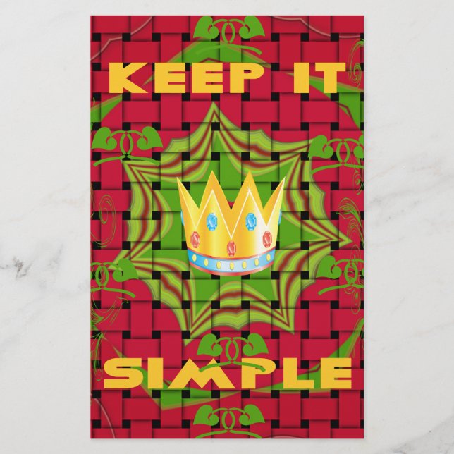 Floral Behielt es einfach (Vorderseite)