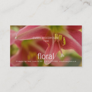 Floral - Belladonna Livio Business Card Visitenkarte