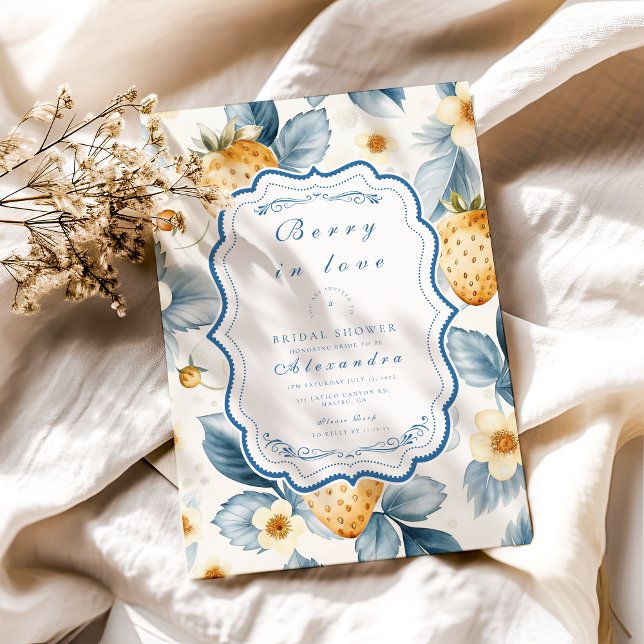 Floral Berry Chic Brautparty Einladung (Von Creator hochgeladen)