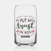 Floral Bible Verse Art 'I put my trust in you'