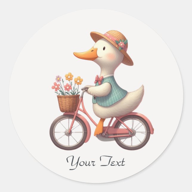Floral Bicycle Enck Sticker (Vorderseite)