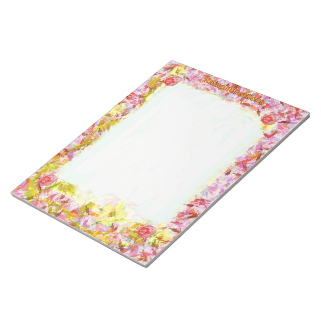 Floral Big Notepad Notizblock (angewinkelt)