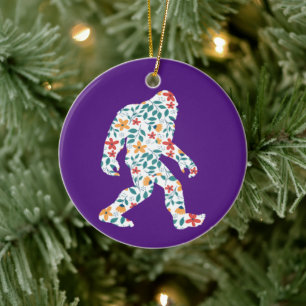 FLORAL BIGFOOT KERAMIK ORNAMENT