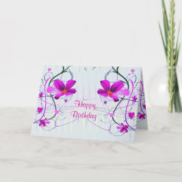 Floral Birthday Card Karte