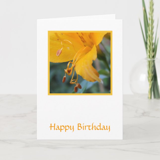 Floral Birthday Card Karte (Vorderseite)