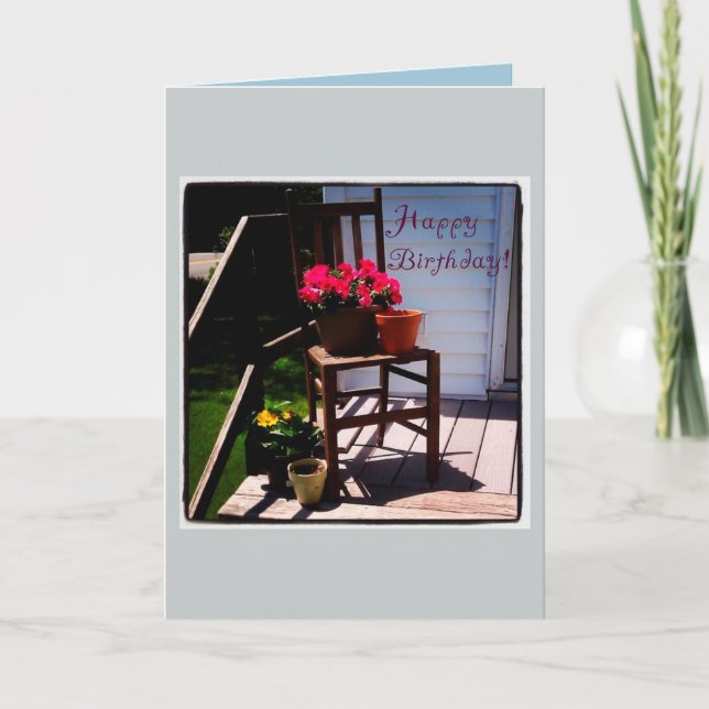 Floral Birthday Card Karte (Vorderseite)