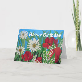 Floral Birthday Karte