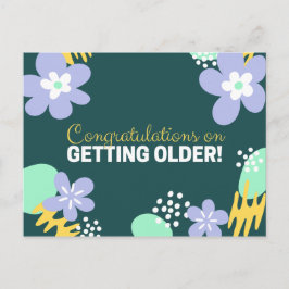 Floral Birthday Postkarte