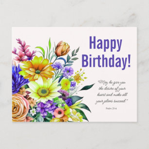 Floral Birthday Segessing Postkarte