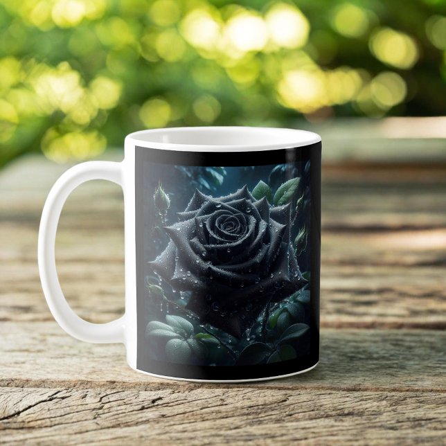 Floral Black Rose Kaffeetasse (Von Creator hochgeladen)