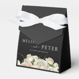Floral Black Wedding Geschenkschachtel