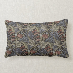 Floral Blue Pink Vintag William Morris Bluebell Lendenkissen