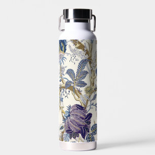 Floral Blue White Water Flasche