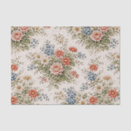 Floral Blush Garden Heirloom Pattern Seidenpapier