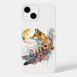 Floral Boho Chic ästhetischer Fox Wasserfarben Art Case-Mate iPhone 14 Hülle