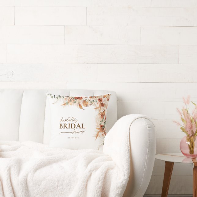 Floral Boho chic Wedding & Brautparty Gift Kissen (Liege)