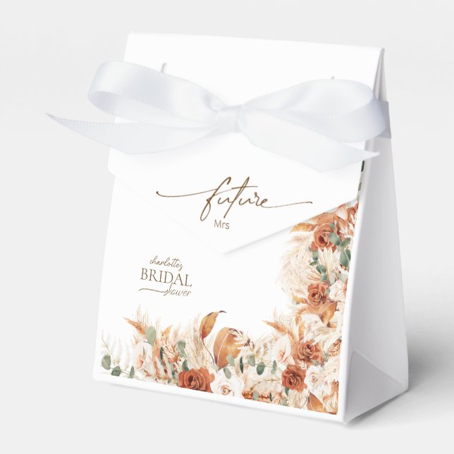 Floral Boho Future Frau Brautparty Geschenkschachtel (Vorderseite)