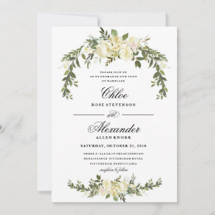 Floral Boho Hochzeitseinladung Einladung