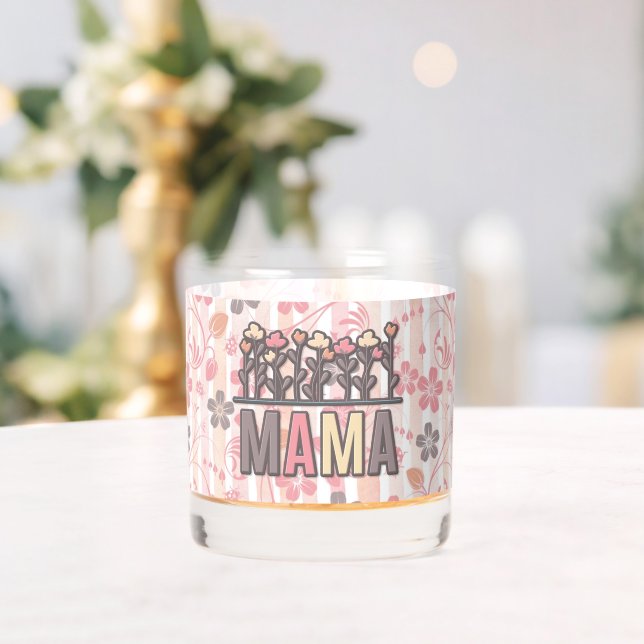 Floral Boho Mama Whiskyglas (Insitu (Hochzeit))