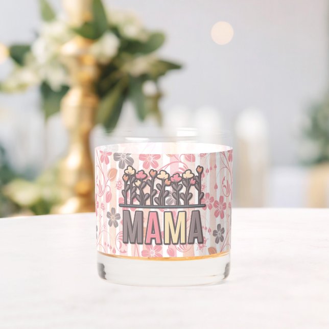 Floral Boho Mama Whiskyglas (Insitu (Hochzeit))