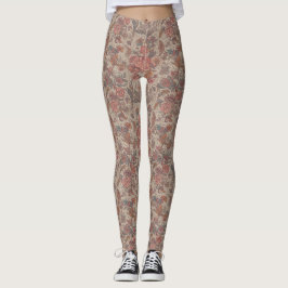Floral Boho Pattern – Artistic Bohemian Botanical  Leggings