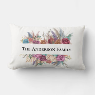 Floral Boho Personalisiert trendy Gift Lendenkissen